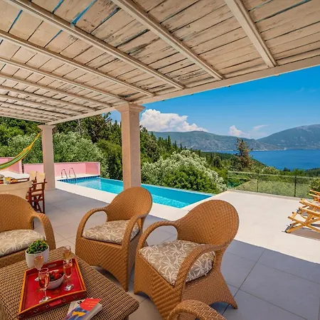 Helios Sea View & Private Pool Near * Fiskardo